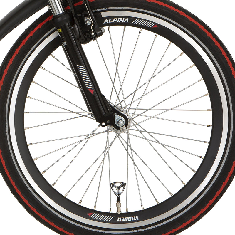 Rueda delantera Alpina 20 HLQC Yabber Black Zinc Spk