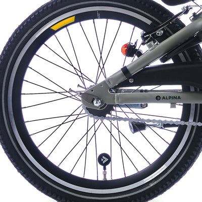 Rueda trasera Alpina 22 HLQC Trail Black SW Spk