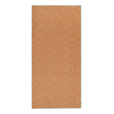 Vibrant stripes | oranje wit microvezel handdoek 135 x 65 cm