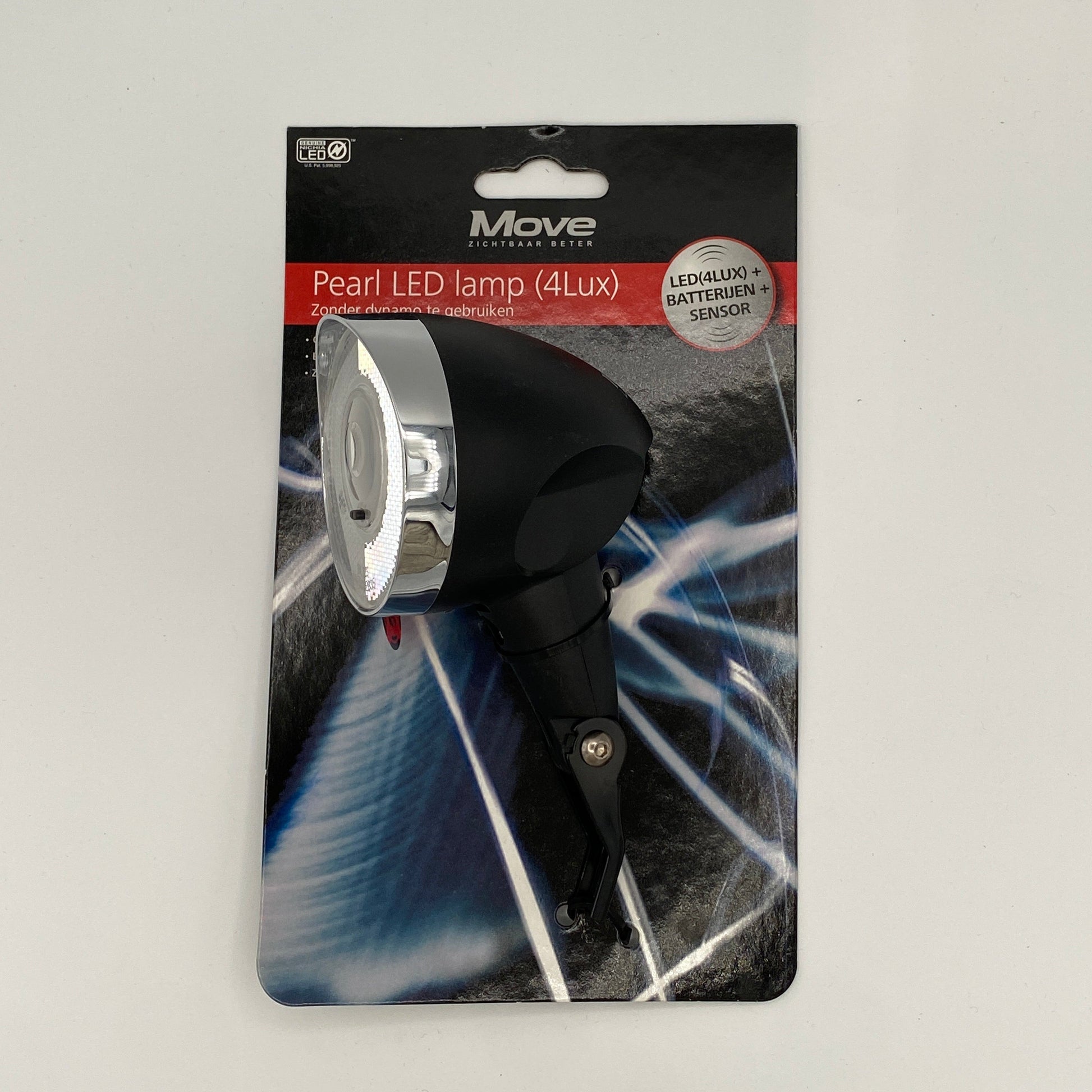 Mueva la batería del automóvil LED de la perla de la luz delantera 4 Lux Negro