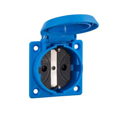 Presa macchina Abl 2p+r a blu ip54 50x50mm