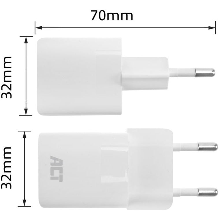 ACT Connectivity Compacte USB-C lader 33W met Delivery en GaN