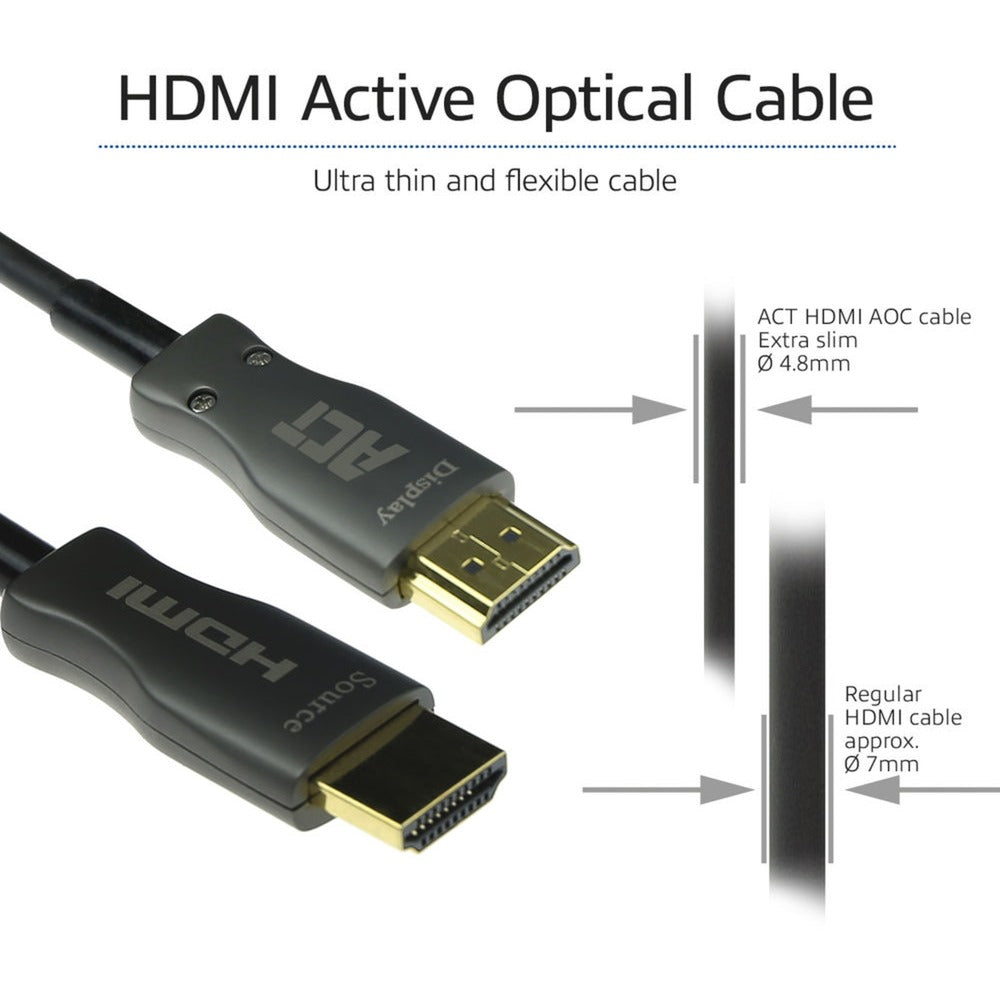 ACT Connectivity HDMI Premium 4K Cable óptico activo V2.0 HDMI-A M