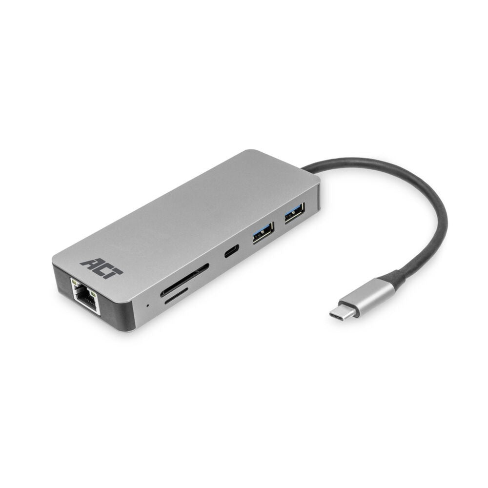 Act connectivity usb-c 4k docking station voor 1 hdmi monitor, ethe
