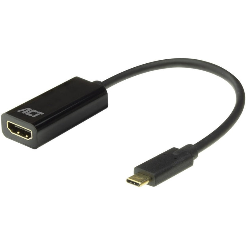 Act connectivity usb-c naar hdmi female adapter (zwart)