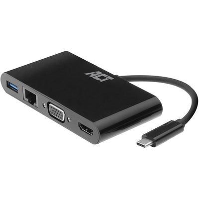ACT Connectivity USB-C a HDMI o VGA Multiport Adapter 4K con ET