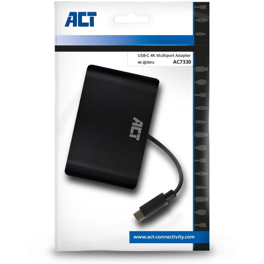ACT Connectivity USB-C a HDMI o VGA Multiport Adapter 4K con ET