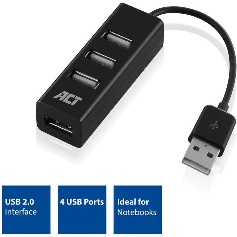 ACT Conectividad USB Hub Mini 4 Puerto