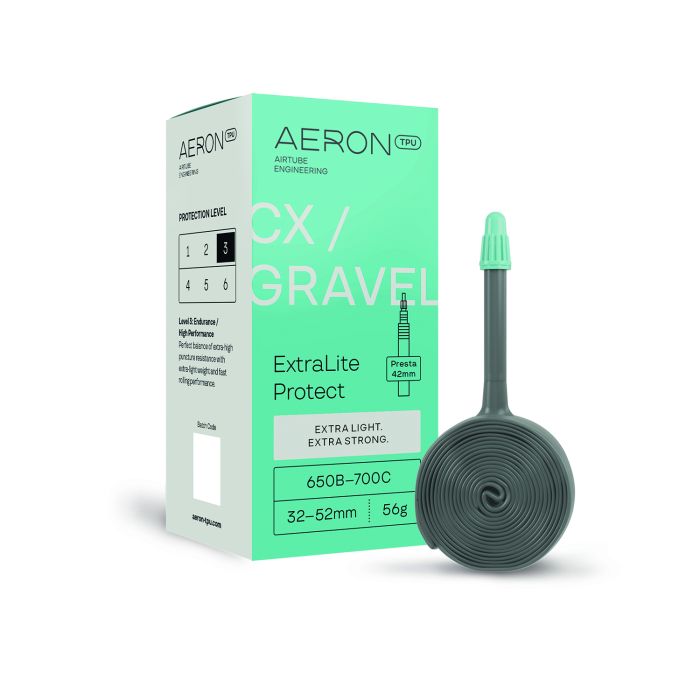 Cámara de aire Aeron CX Gravel Extralite Protect 27.5 28 TPU