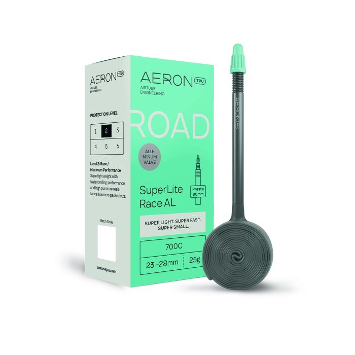 Camera d'aria Aeron Road Superlite Race al 23-28 mm tpu | sv 80 mm