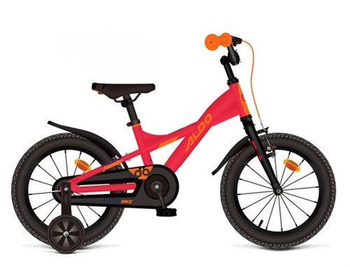Bicicleta eléctrica Aldo 12 rojo negro naranja