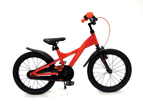 Bicicleta eléctrica Aldo 18 pulgadas rojo negro naranja