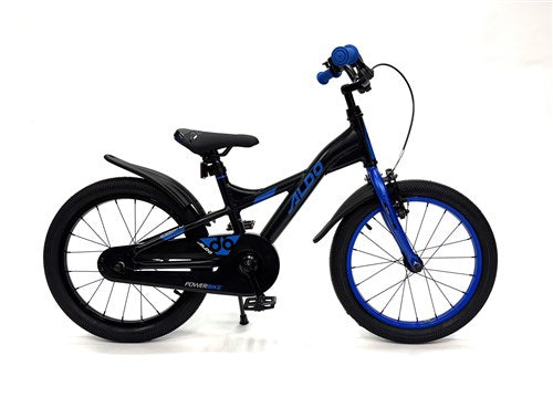 Bicicleta eléctrica Aldo 18 pulgadas negro azul