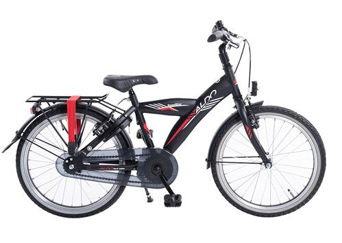 Aldo de 20 pulgadas Roadstar Bicycle Matte Black Red Stripe