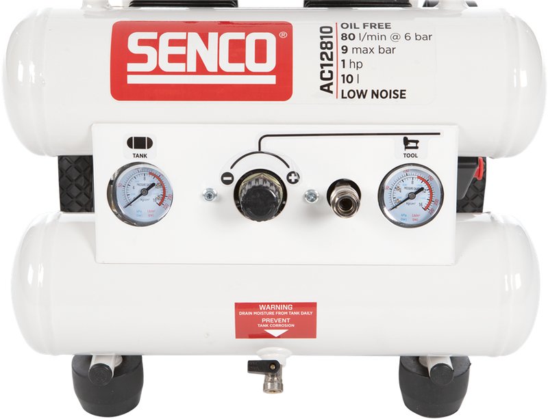 Senco olievrije geluidsarrme compressor ac12810