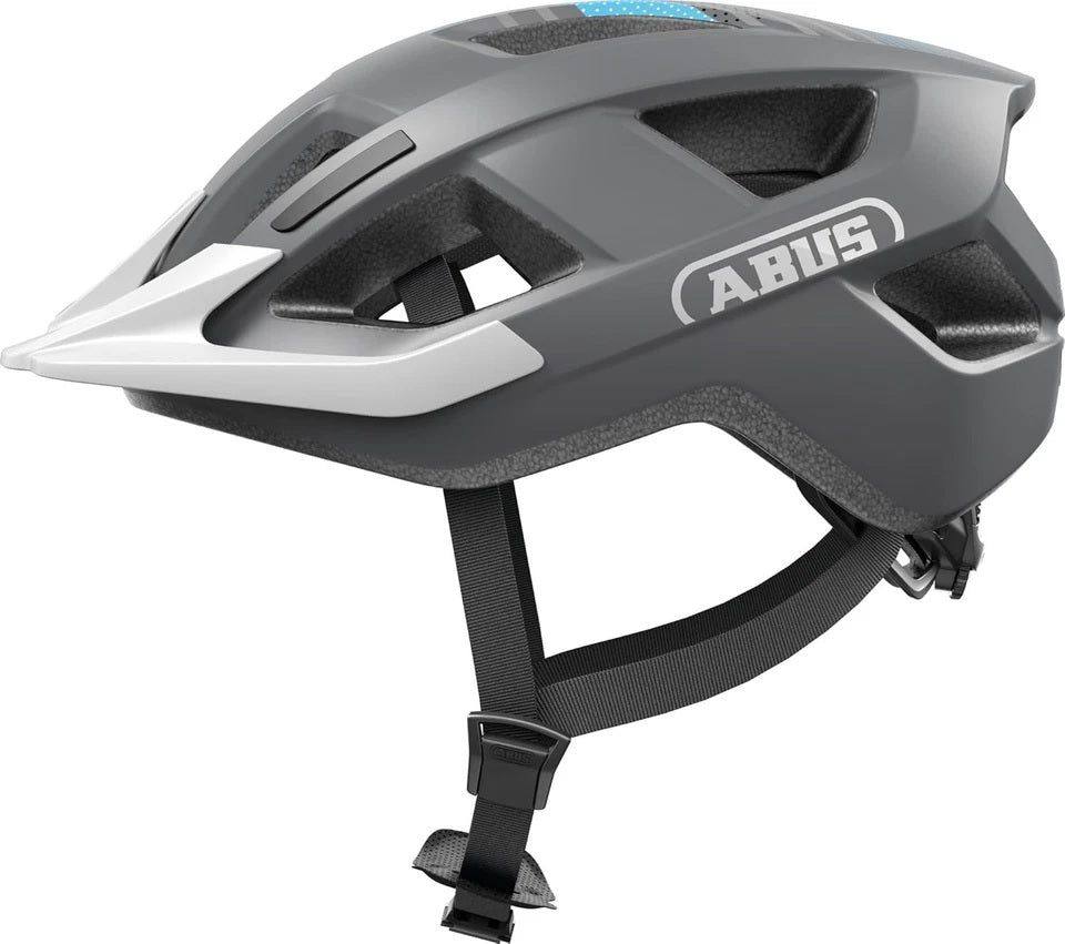 Abus helm aduro 3.0 led race grey l 58-62cm