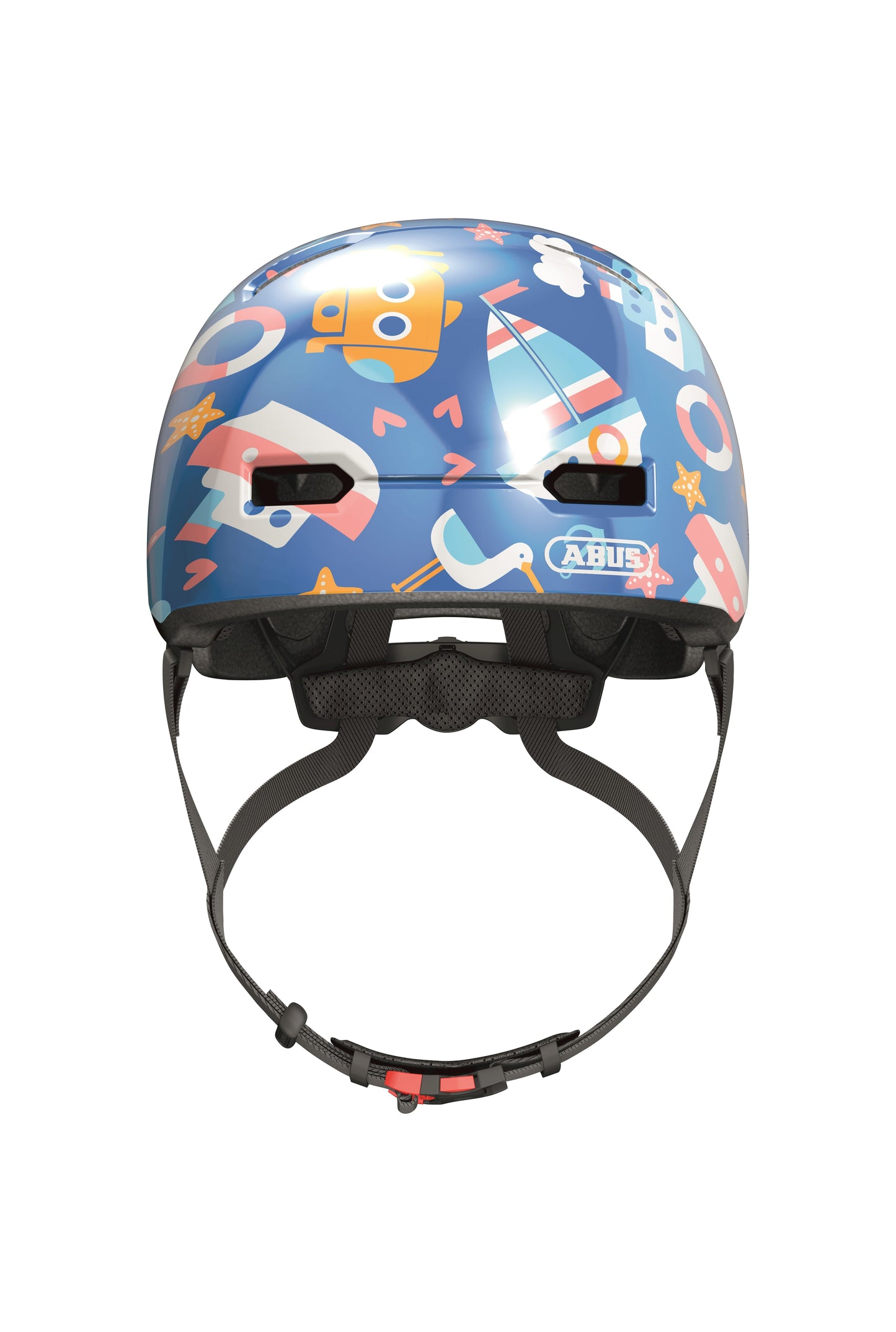 Abus Helmet Skurb Kid Blauw Sailgoud M 50-55cm