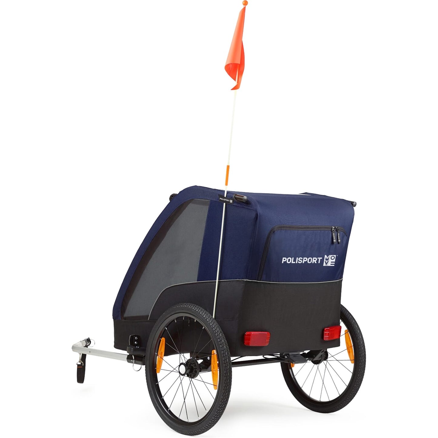 Polisport Children's Trailer con kit da trekking grigio blu