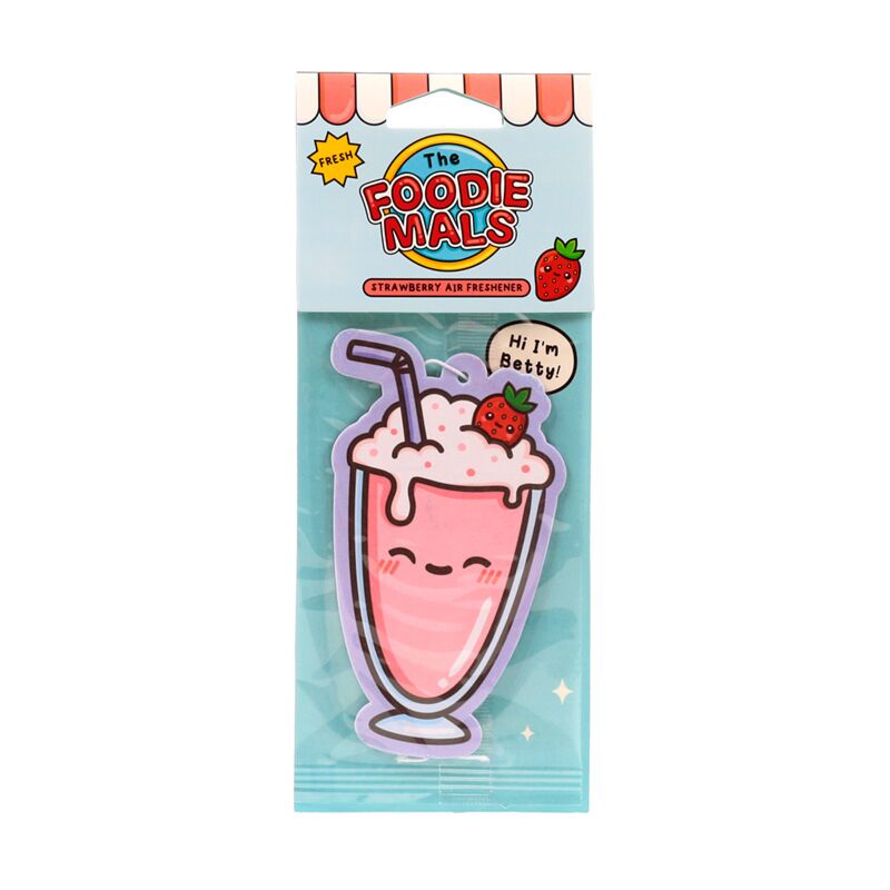 Strawberry Scent Foodiemals Betty de Milkshake Air Frisher
