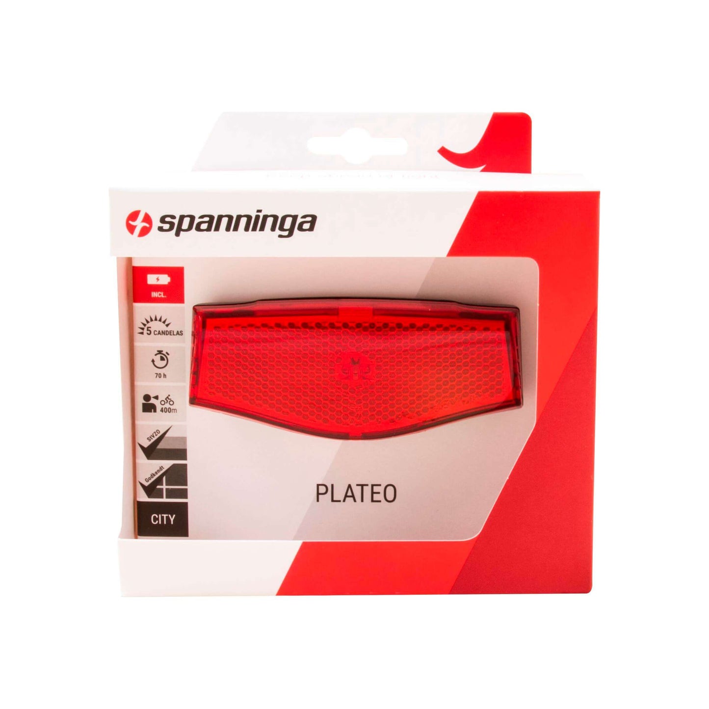 Spanninga luminosa posteriore piastra xb batteria 50 80mm