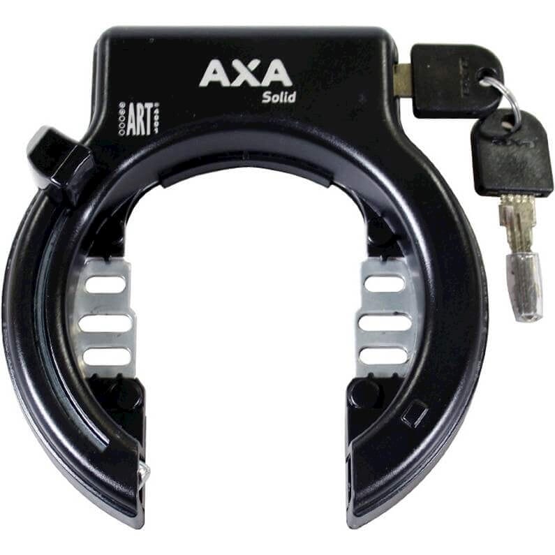 AXA Solid Frameslot -Art 2, negro, alta calidad, anti -drill, 10 nivel de seguridad