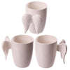 Tazza in ceramica a mano ad ala d'angelo