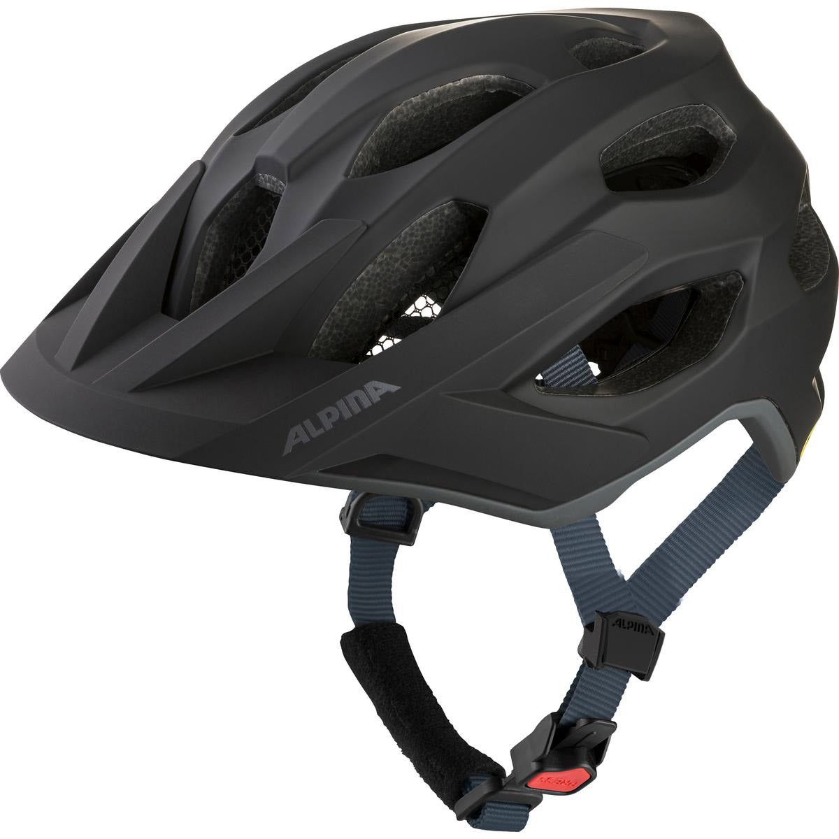 Casco mtb Olympic Sportswear Alpina Sports Apax Mips 57-62 Nero Opaco