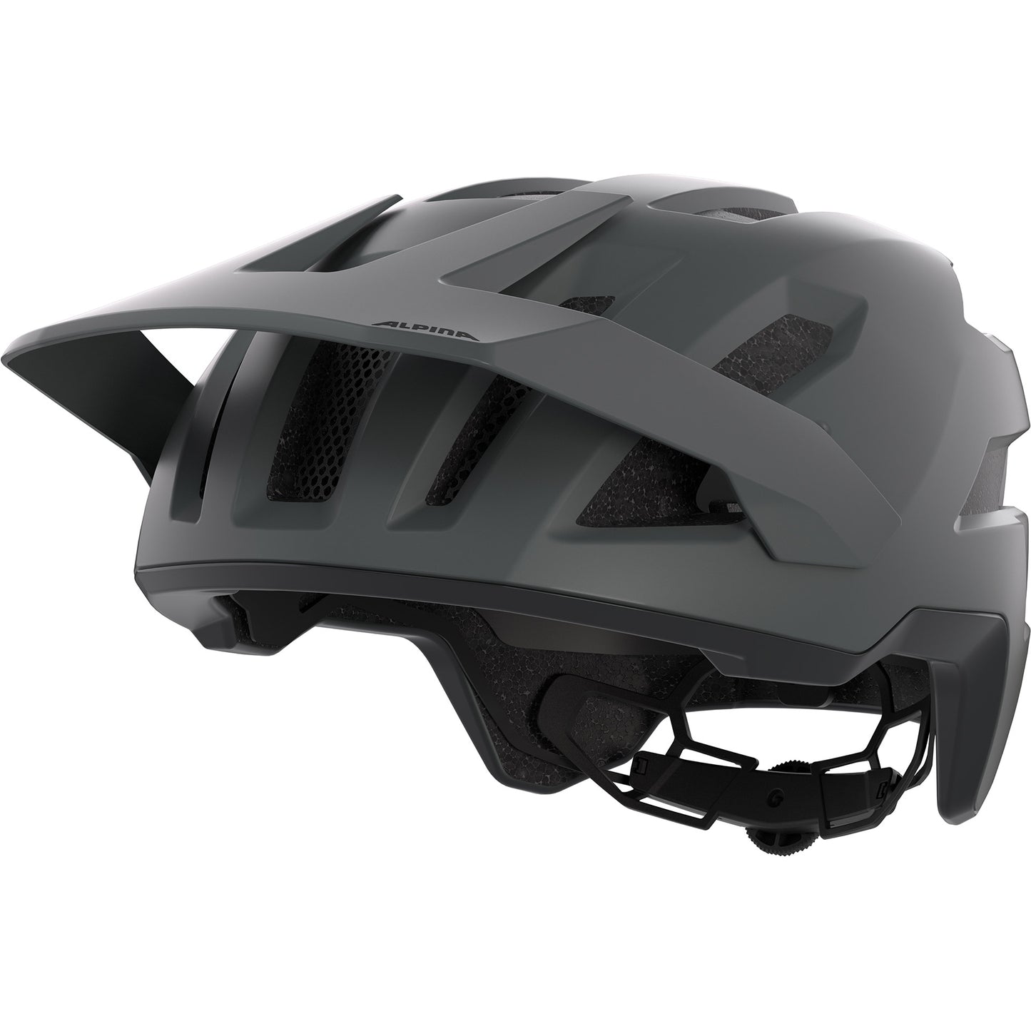 Ropa deportiva olímpica alpina sports mtb casco taunus 52-56 gris oscuro mate
