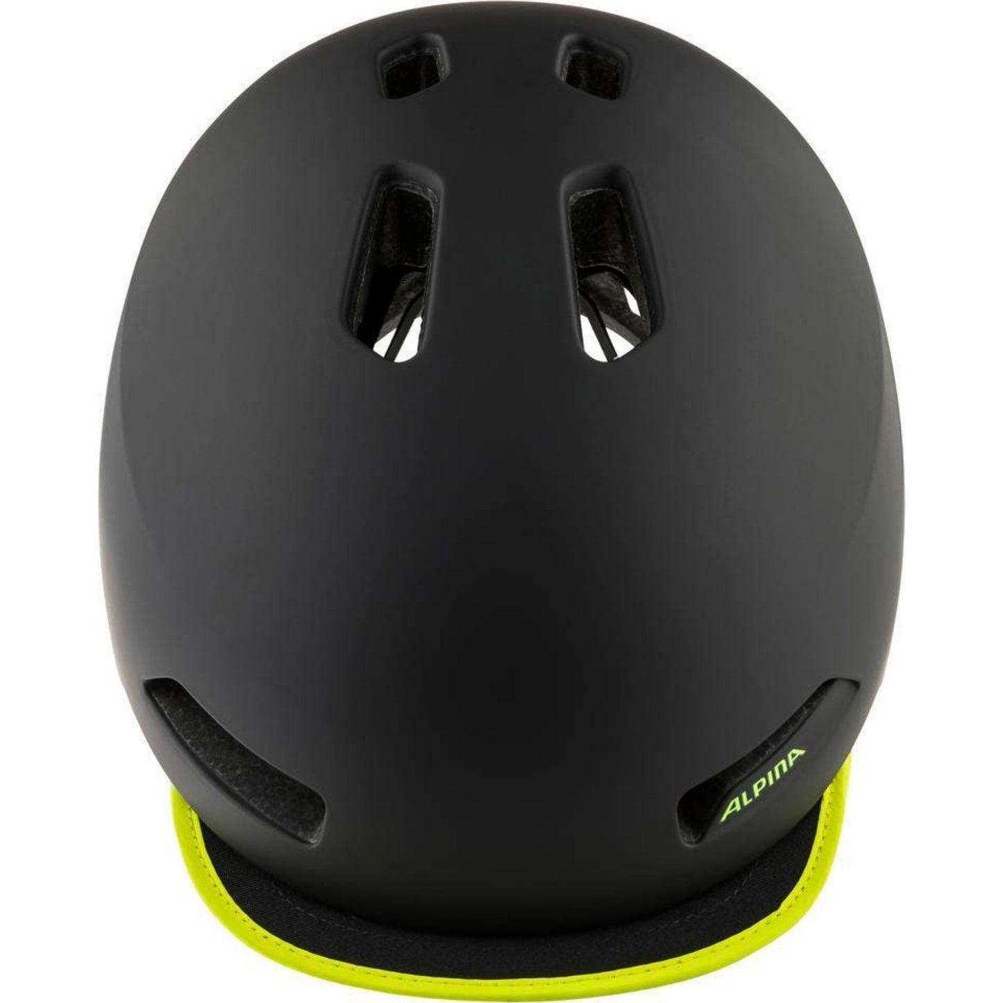 Casco urbano sportivo Alpina brooklyn 57-61 nero opaco giallo