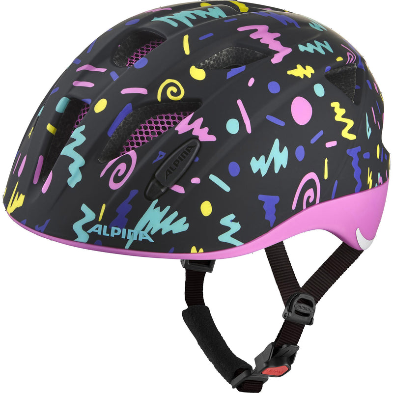 Ropa deportiva olímpica alpina sports casco infantil ximo flash negro-confeti 49-54 mate