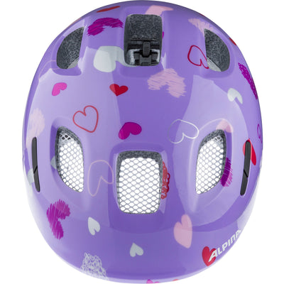 Olympic Sportswear Alpina Sports casco per bambini Ximo 2 Purple Hearts 45-49 Gloss