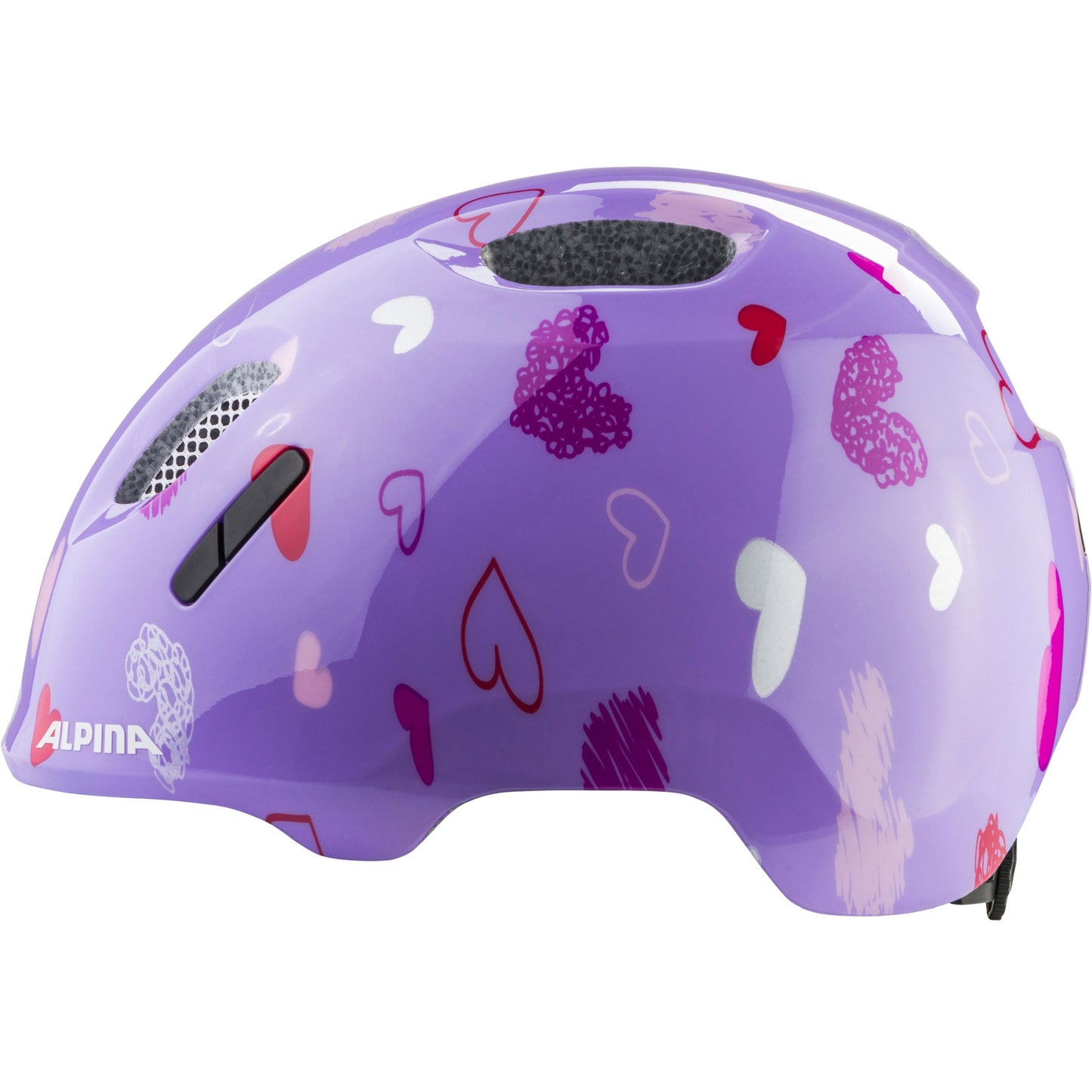 Olympic sportswear alpina sports kinderhelm ximo 2 purple hearts 49-54 glans