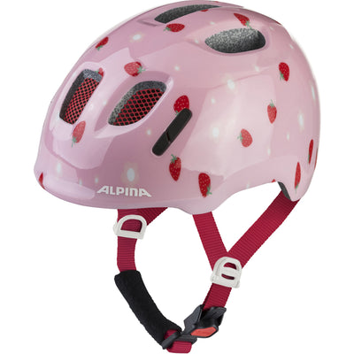 Abbigliamento sportivo olimpico Alpina Sports casco per bambini Ximo 2 fragola 45-49 lucido