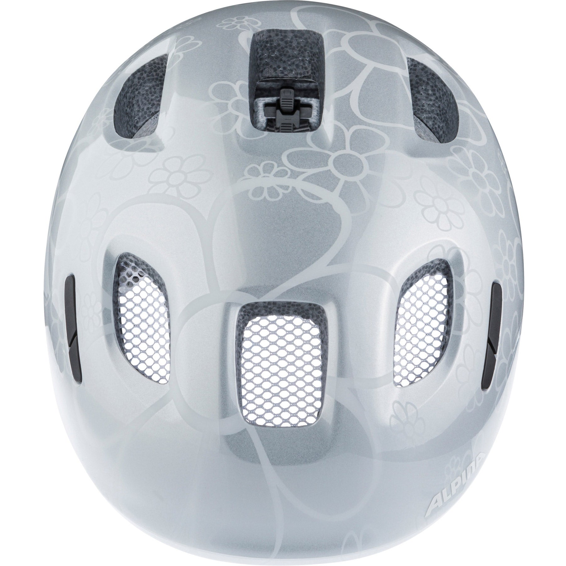 Ropa deportiva olímpica alpina sports casco infantil ximo 2 silver fower 47-51 brillo