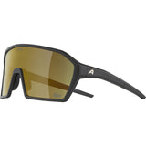 Olympic sportswear alpina sports sportbril ram q-lite gouden spiegel zwart - afbeelding 1
