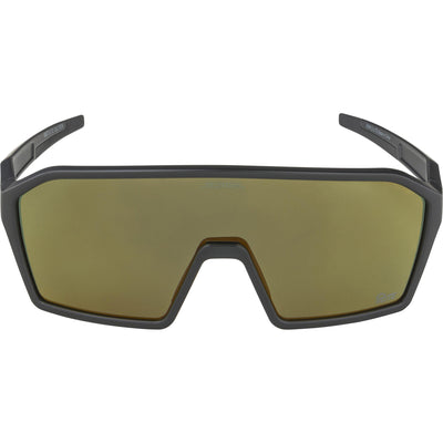 Olympic sportswear alpina sports sportbril ram q-lite gouden spiegel zwart