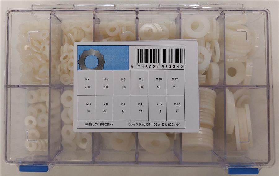 Assortment of rings d125+d9021 nylon