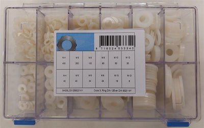Assortimento di anelli d125+d9021 nylon