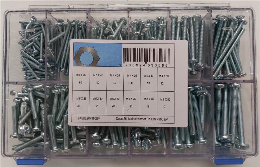Assortimento di viti in metallo d7985 elvz