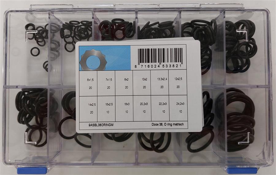 Assortment of metric o-rings
