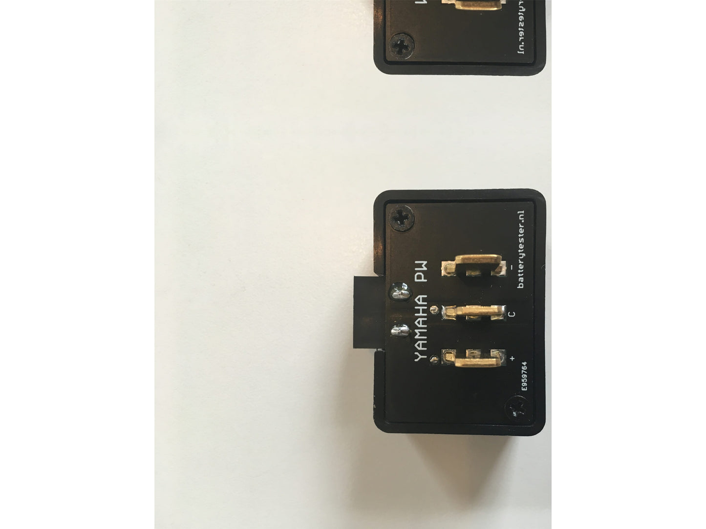 Batterytester - parti della batteria in bicicletta con etichetta bianca | Plastica | |