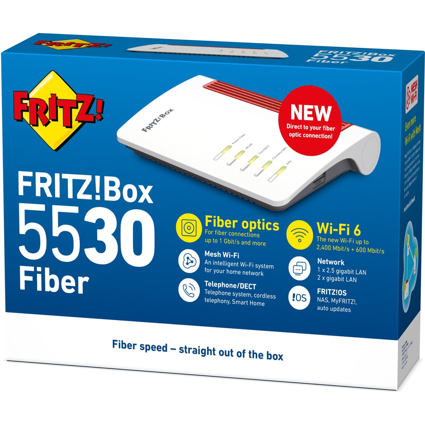 Fritz! box 5530 fiber xgs-pon router (wit)