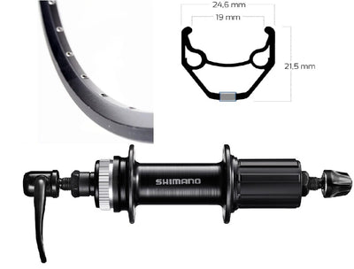 Roland Rueda trasera 28 FH-QC300 DISC CL ZAC2000 NEGRO SW SPK