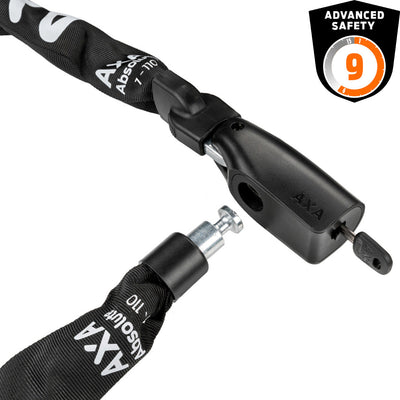 AXA Absolute 7-110 Bloqueo de cadena 110 cm Nivel 9 Negro