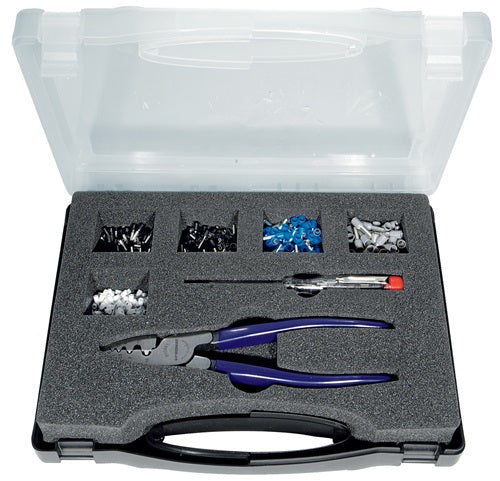 Promat tecwerk assortiment adereindhulzen | 502 delig 0,50-4,00 mm² | tang, fasetester | assortimentskoffer - 4000810404