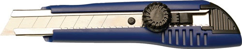 Cuchillo desmontable Promat tecwerk | ancho de la hoja 18 mm largo 167 mm | con rueda de bloqueo de plástico - 4000817752
