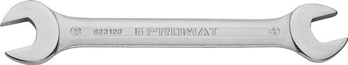 Llave fija doble Promat tecwerk | 10 x 11 mm longitud 152 mm | cromado - 4000823104