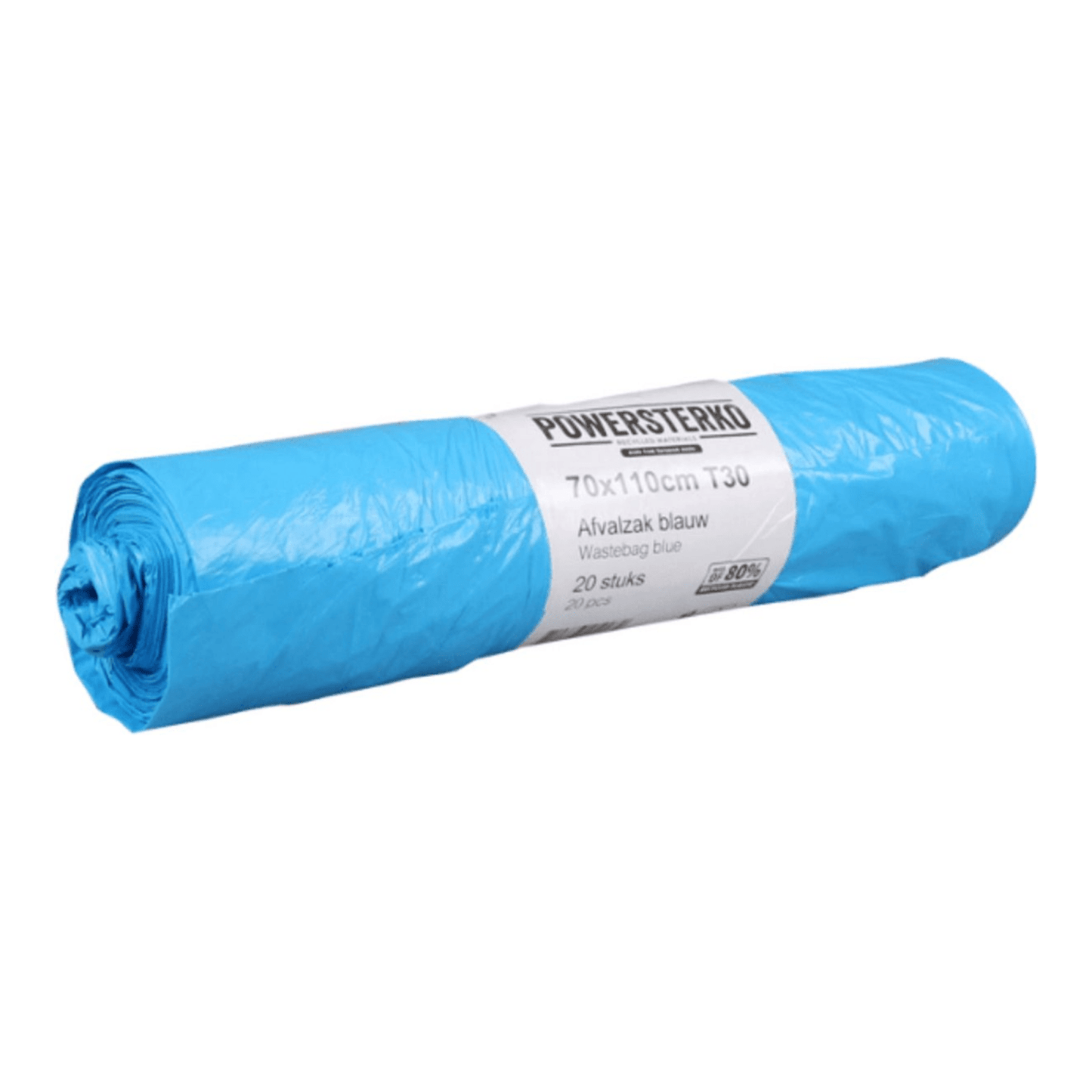 Bolsa de basura Powersterko azul 90x110cm t25 (300 bolsas)