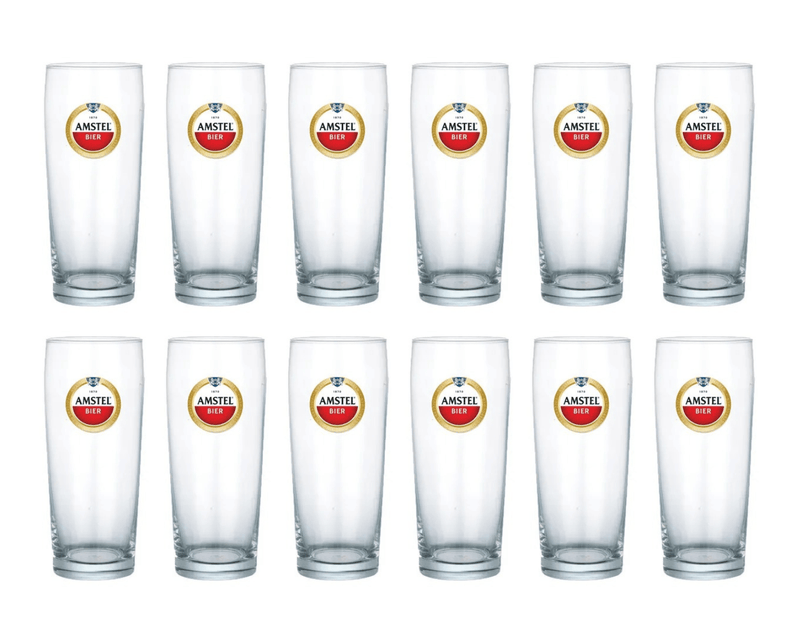 Amstel bierglazen stapelbaar (12x 22cl)