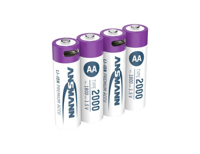 Ansmann ricaricabile pipistrello AA e USB-C